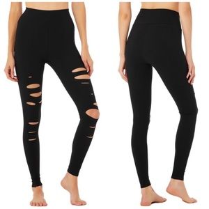 ALO yoga ripped Warrior high waisted leggings size XS